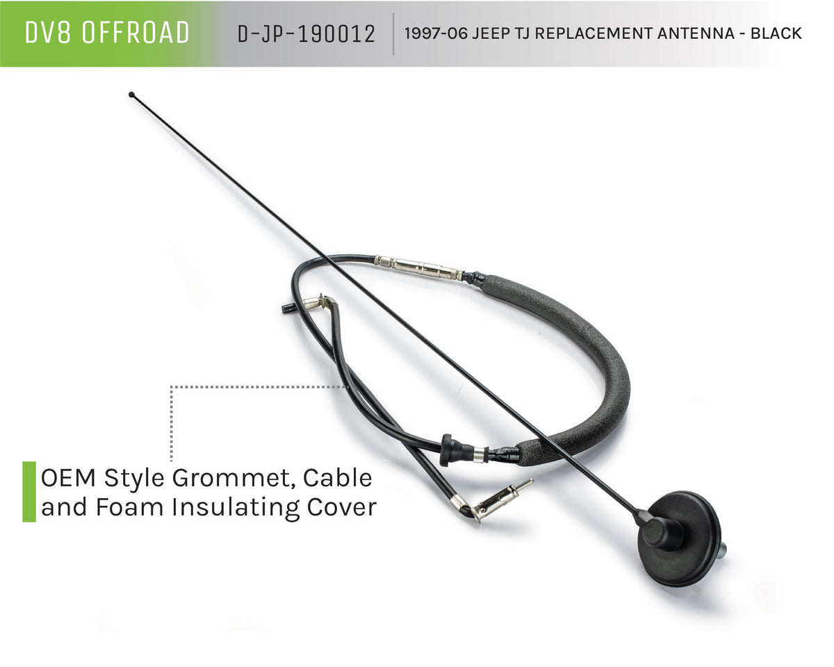 DV8 Offroad - Replacement Antenna; Black - D-JP-190012