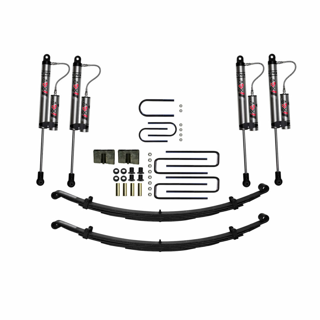 Skyjacker 75-93 Dodge Plymouth Ramcharger 4 In Suspension Lift Kit W/ Adx M2.0 Alum Monotube Shocks - D400BRK-XM