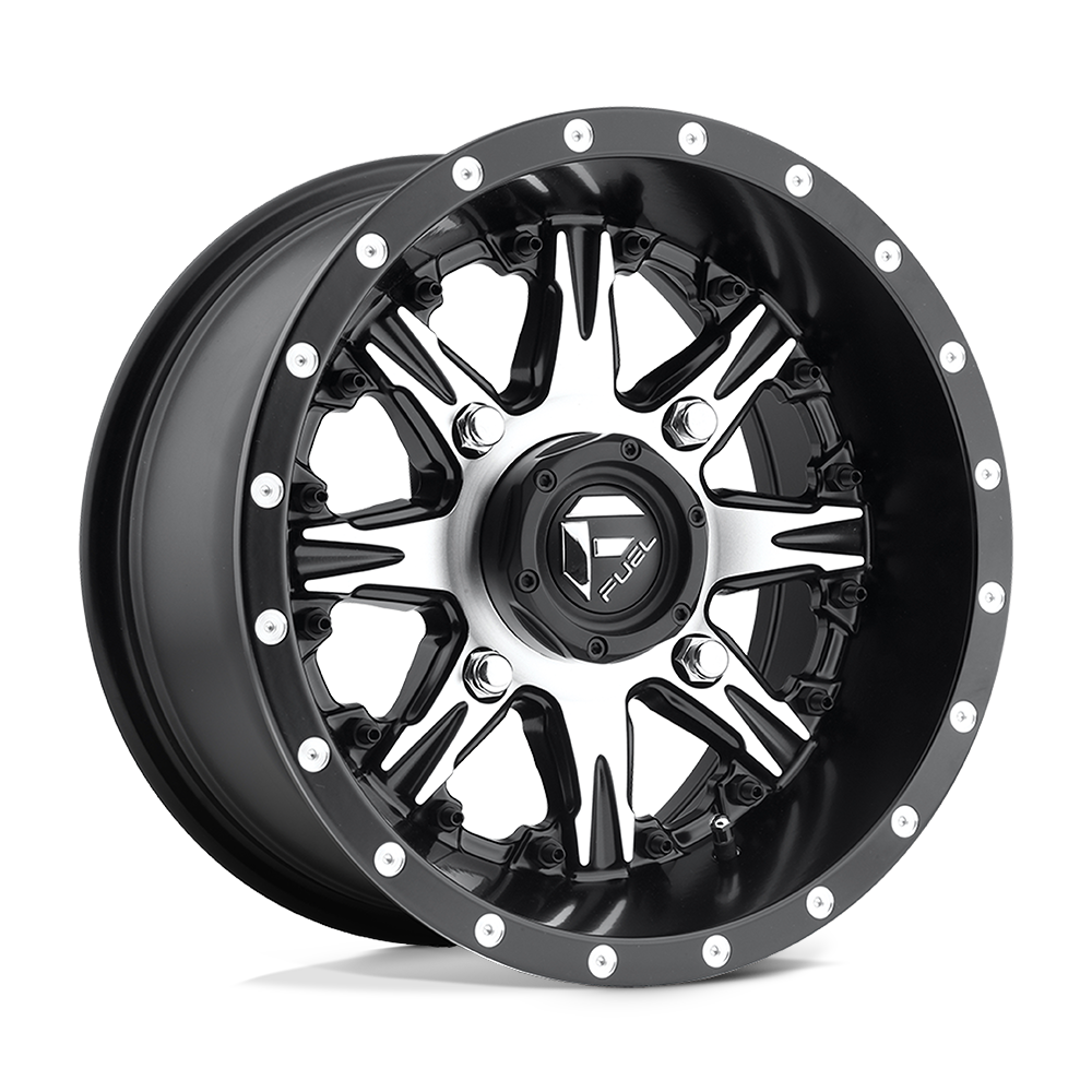 Fuel Off-Road Aluminum Wheels 14X7 Nutz Utv D541 Matte Black Machined
