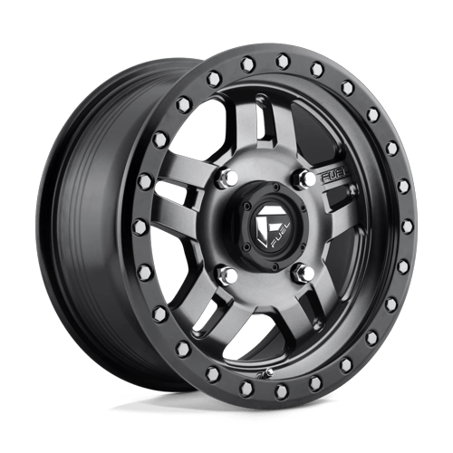 Fuel Off-Road Aluminum Wheels 14X7 Anza Utv D557 Matte Gunmetal Black Bead Ring