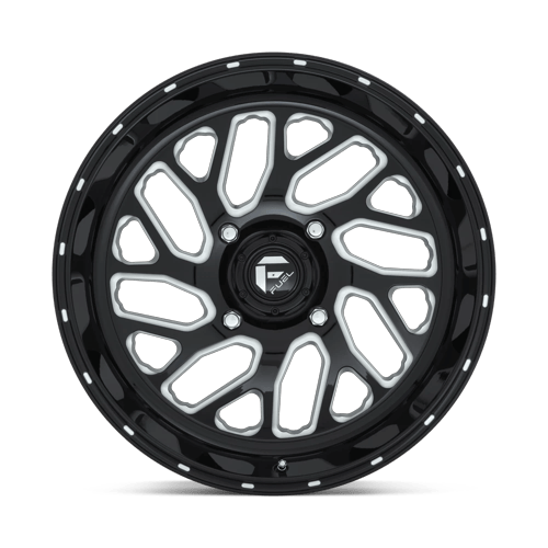 Fuel Off-Road Aluminum Wheels 20X7 Triton Utv D581 Gloss Black Milled