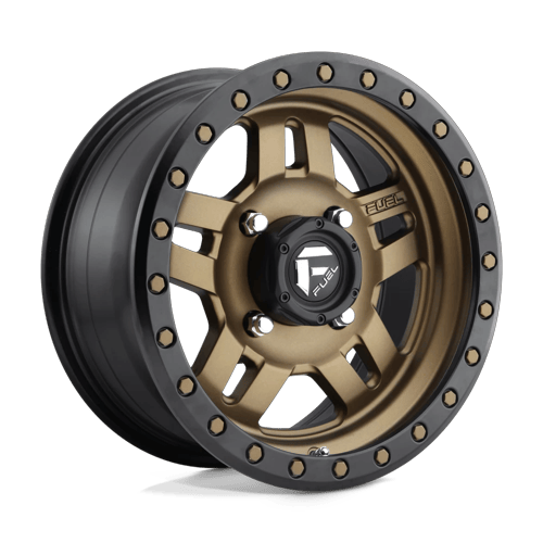 Fuel Off-Road Aluminum Wheels 14X7 Anza Utv D583 Matte Bronze Black Bead Ring