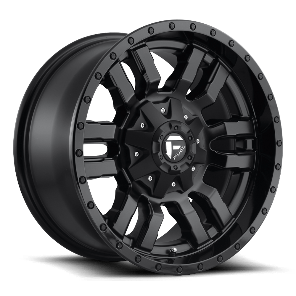 Fuel Off-Road D596 20X10 Matte Black Gloss Black Lip 5x139.7/150 -18mm
