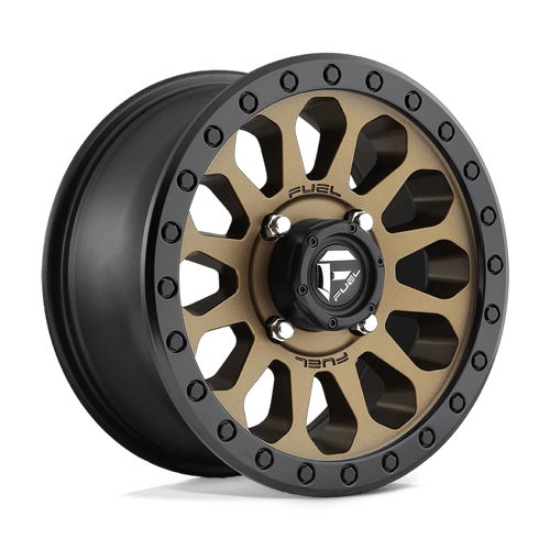 Fuel Off-Road Aluminum Wheels 14X7 Vector Utv D600 Matte Bronze Black Bead Ring