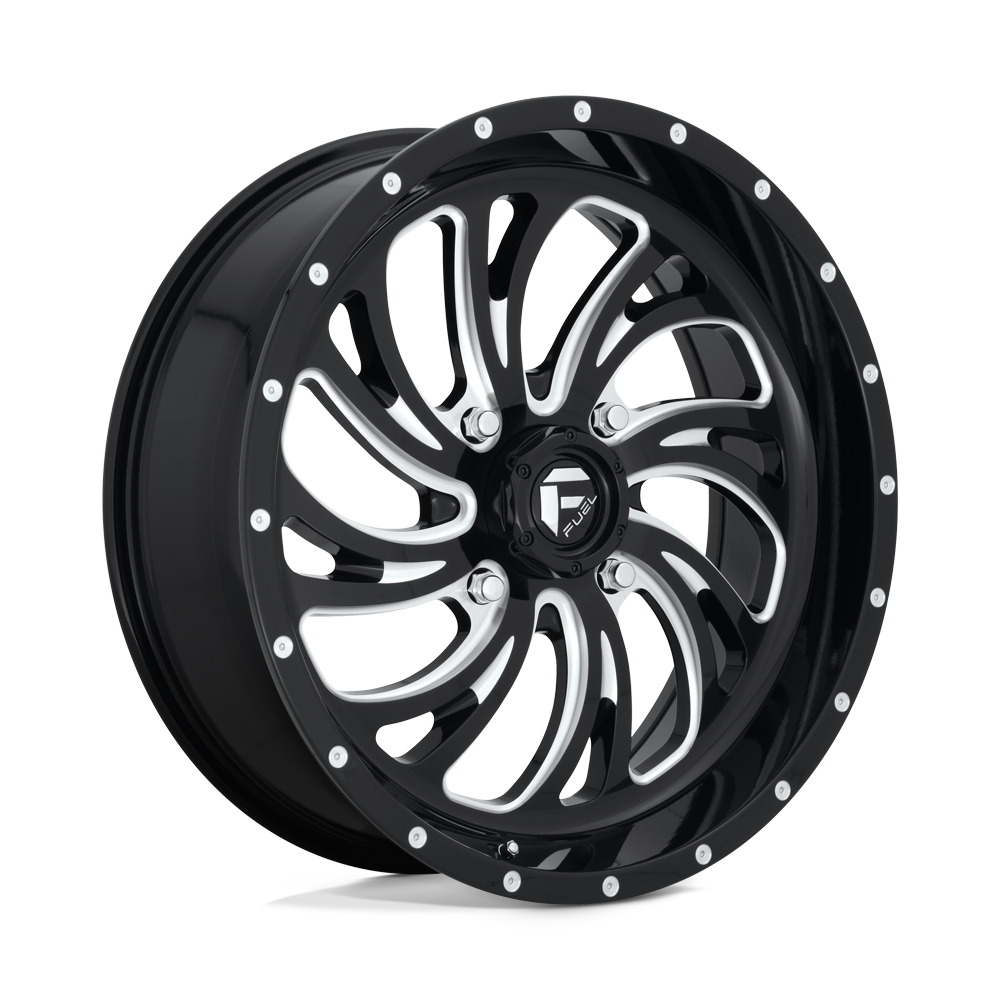Fuel Off-Road Aluminum Wheels 18X7 Kompressor Utv D641 Gloss Black Milled