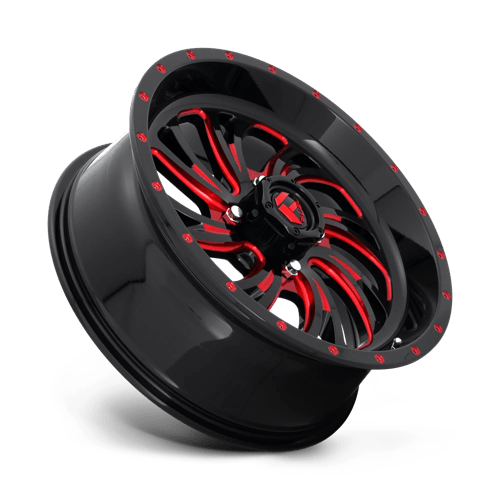 Fuel Off-Road D642 18X7 Gloss Black W/ Red Tint 4x156 +13mm