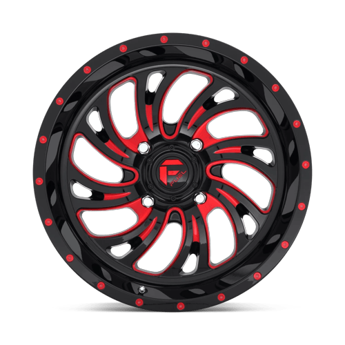 Fuel Off-Road D642 18X7 Gloss Black W/ Red Tint 4x156 +13mm