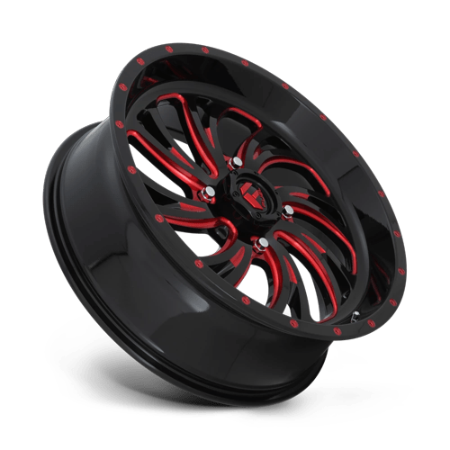 Fuel Off-Road D642 20X7 Gloss Black W/ Red Tint 4x137 +13mm