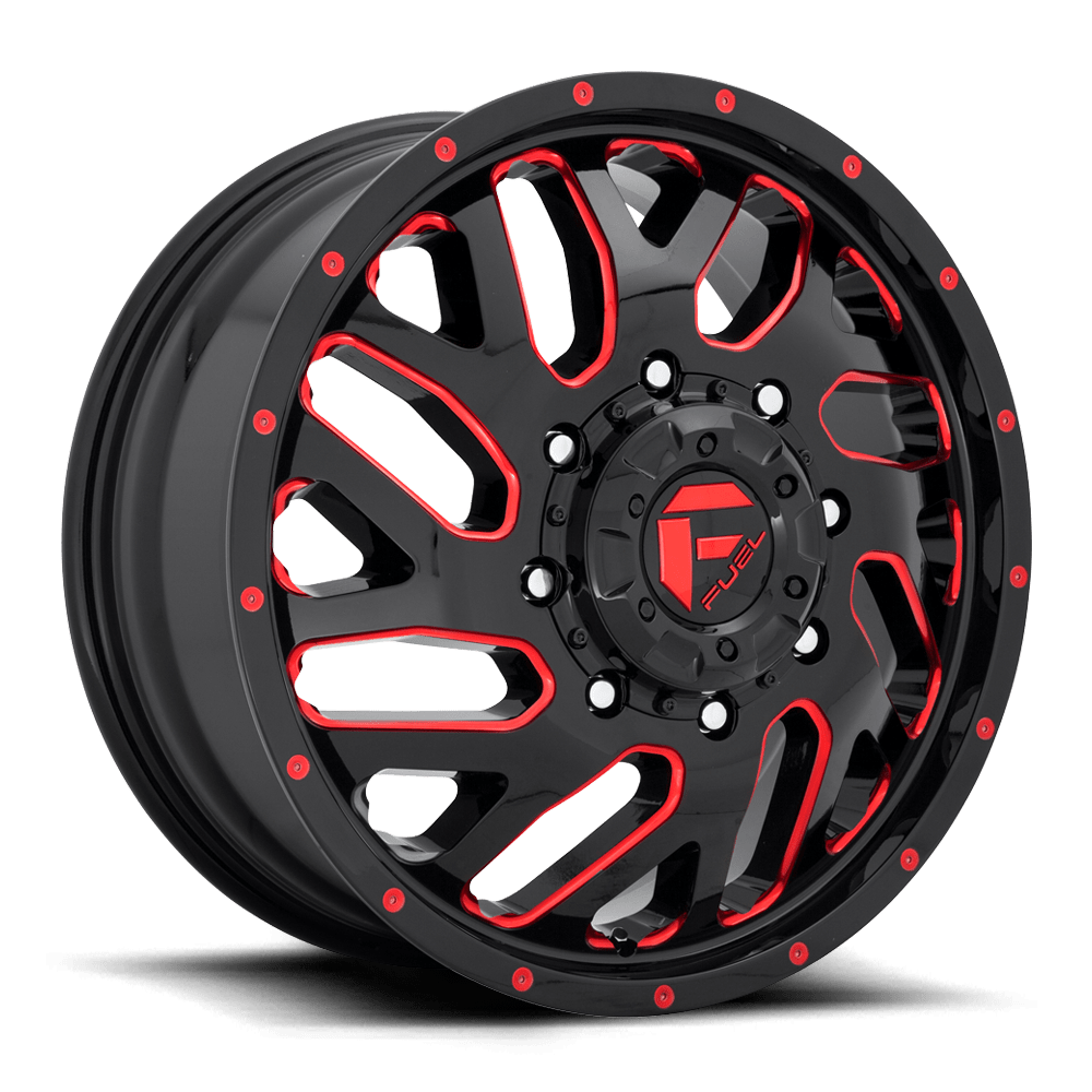 Fuel Off-Road D656 20X8.25 Gloss Black W/ Red Tint 8x165.1 +105mm