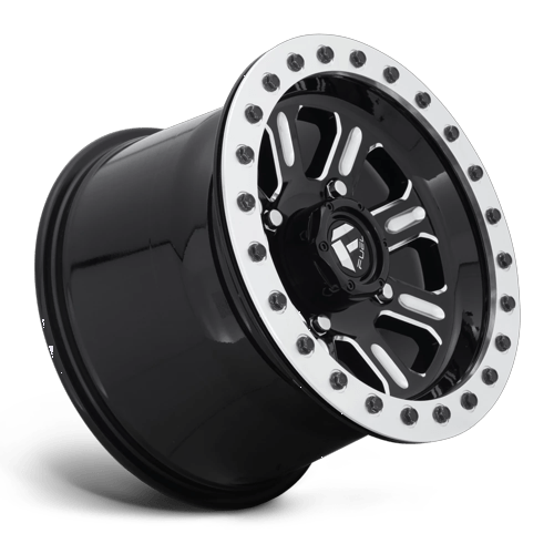 Fuel Off-Road Aluminum Wheels 15X10 Hardline Utv Beadlock D910 Gloss Black Milled