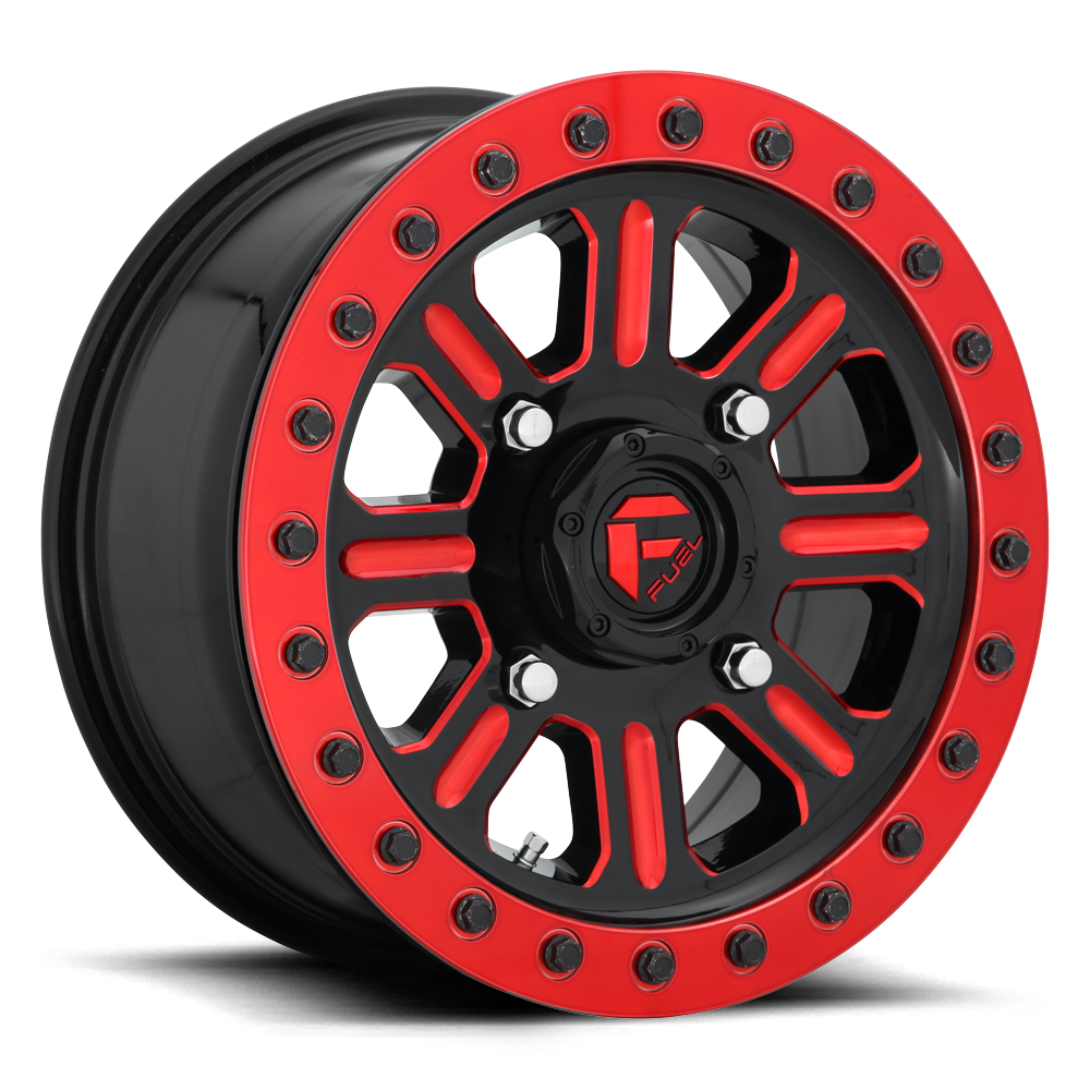 Fuel Off-Road D911 15X10 Gloss Black W/ Red Tint 4x137 +25mm