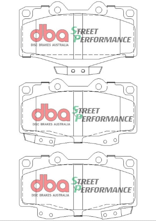 DBA 95-04 Toyota Tacoma (6 Lug) Front SP Performance Brake Pads - DB1149SP