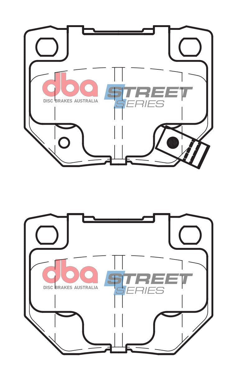 DBA 90-96 Nissan 300ZX Rear Street Series Brake Pads - DB1220SS