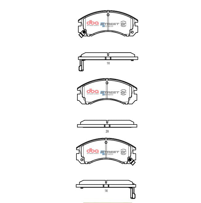 DBA 91-96 Dodge Stealth FWD Front SSEV Street Series Brake Pads - DB1223SSEV