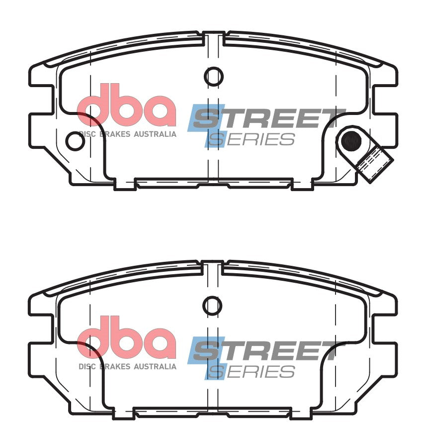 DBA 91-93 Mitsubishi 3000GT VR-4 (AWD) Rear Street Series Brake Pads - DB1238SS