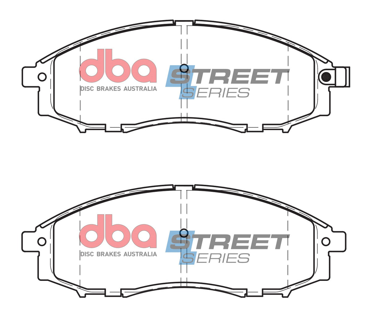DBA 03-04 Nissan Frontier 6 Cyl RWD Front Street Series Brake Pads - DB1439SS