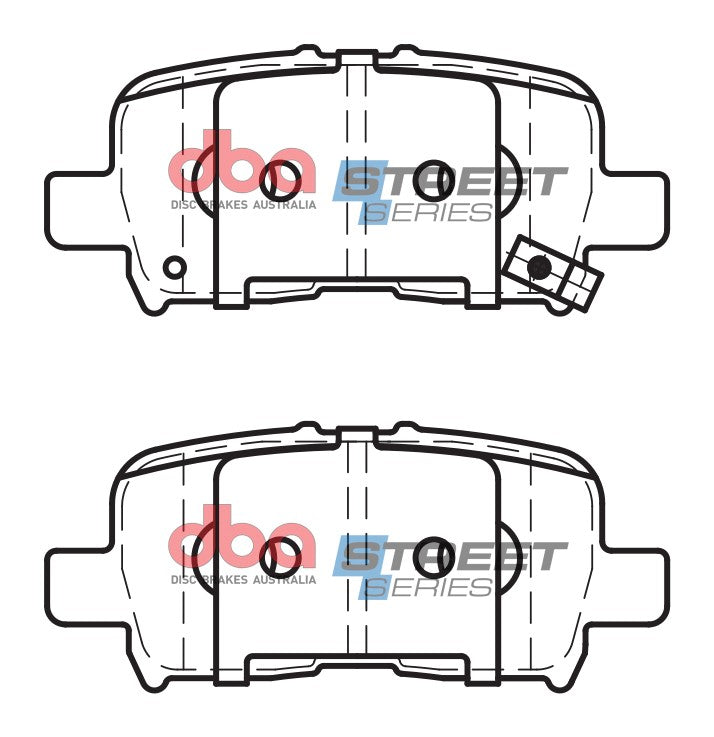 DBA 01-06 Acura MDX Street Series Rear Brake Pads - DB1440SS