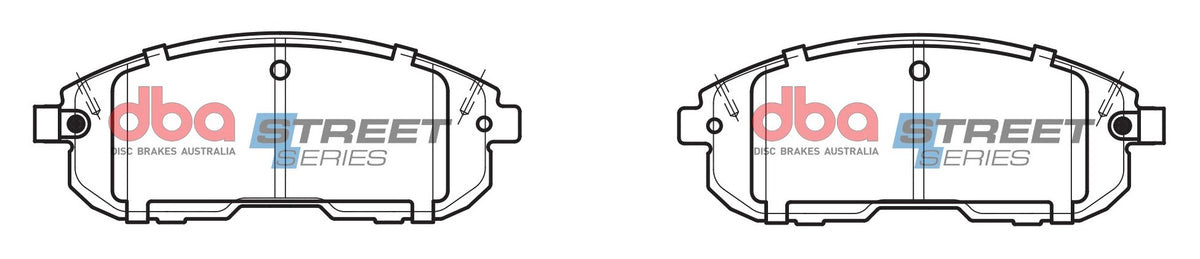 DBA 03-05 Infiniti G35 AWD Street Series Front Brake Pads - DB1485SS