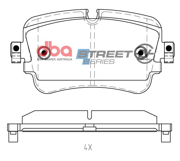 DBA 19-21 Audi A8 Quattro Rear SSEV Street Series Brake Pads - DB15031SSEV