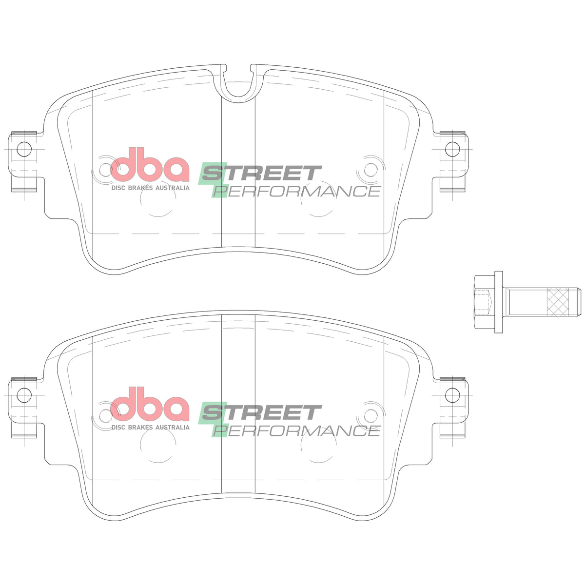 DBA 17-20 Audi A4 Rear SP Performance Brake Pads - DB15032SP