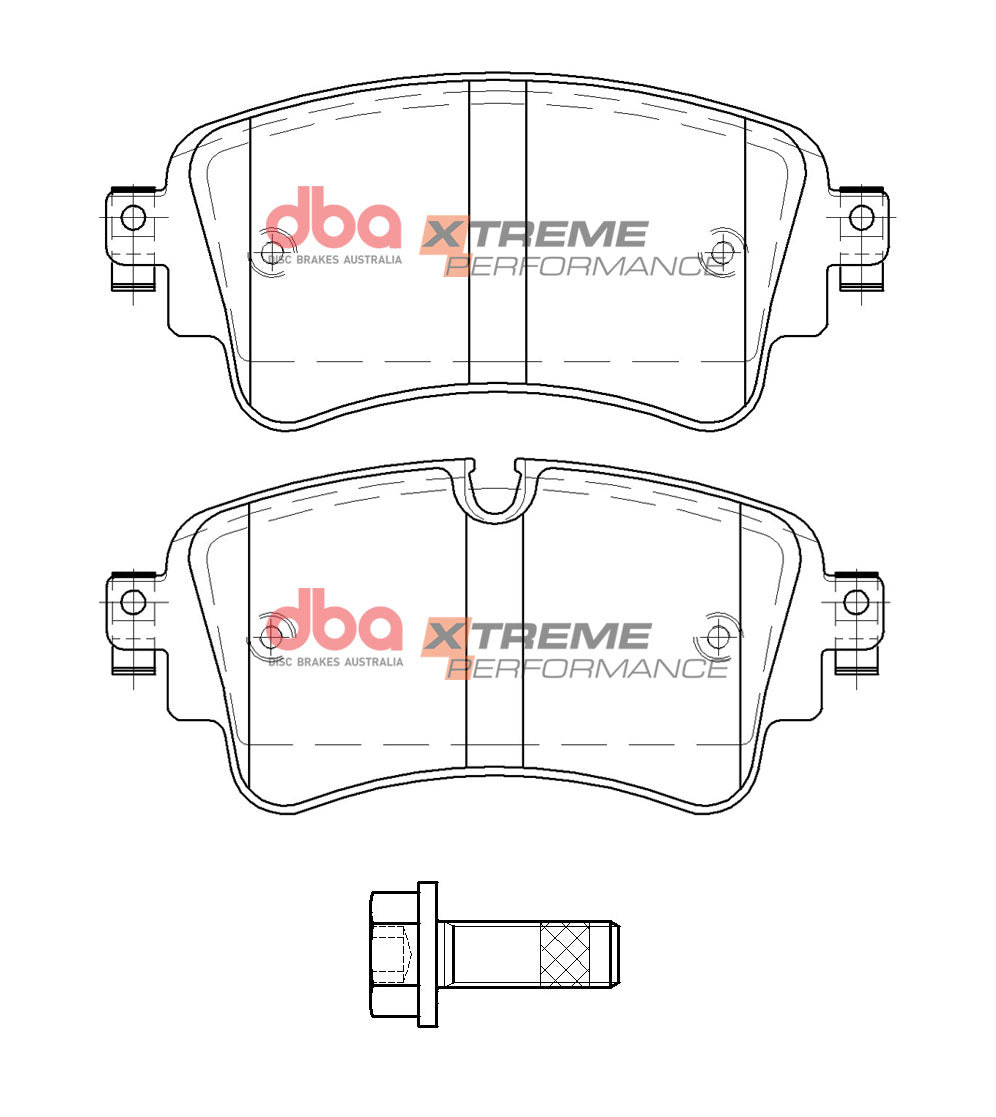 DBA 17-20 Audi A4 Rear XP Performance Brake Pads - DB15032XP