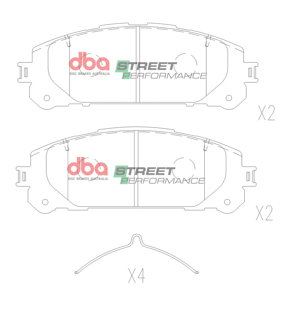 DBA 20-21 Toyota Highlander SP Performance Front Brake Pads - DB15067SP