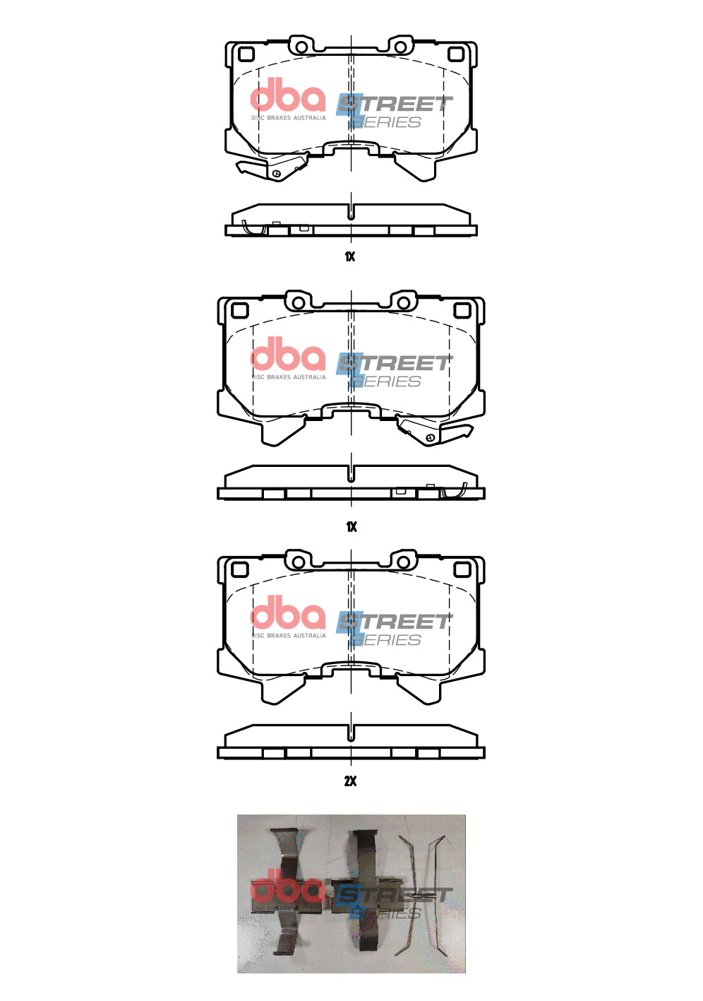 DBA 2022 Lexus LX600 Front Street Series Brake Pads - DB15077SS