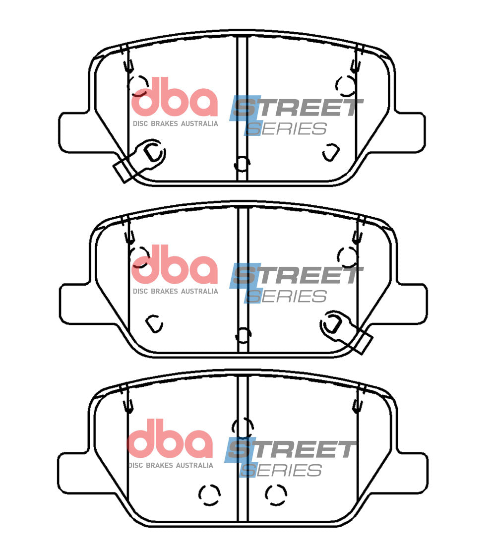 DBA 2018+ Hyundai Santa Fe (D4HA) Street Series Rear Brake Pads - DB15090SS
