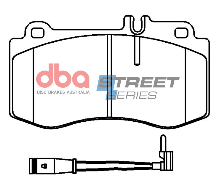 DBA 15-17 Mercedes-Benz CLS400 4Matic AWD (4 Piston Caliper) Front Street Series Brake Pads - DB15103SS