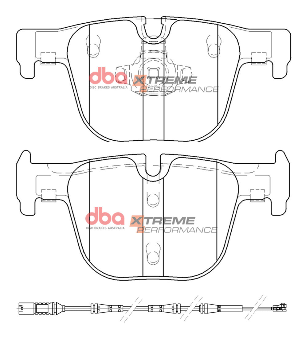 DBA 16-18 BMW 328i (w/M Sport Package) Rear XP Performance Brake Pads - DB15126XP