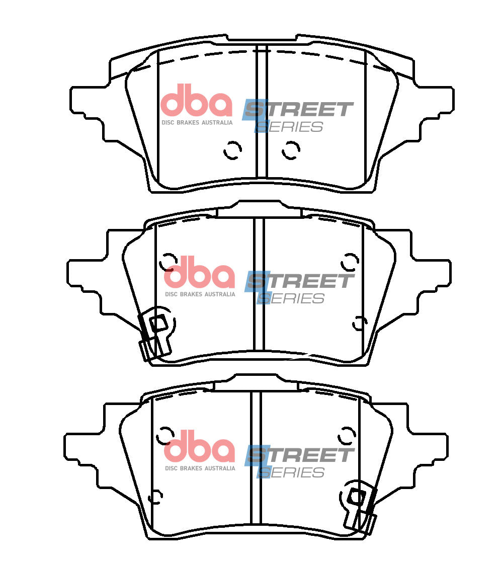 DBA 2019+ Toyota Corolla (ZRE211/ZWE211) Street Series Rear Brake Pads - DB15137SS