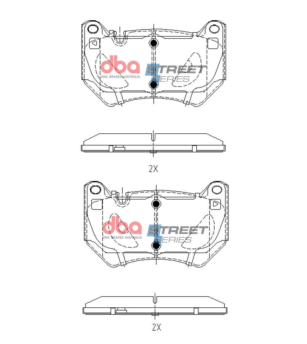 DBA 2017+ Audi Q5 TDB TFSi (FY) Street Series Front Brake Pads - DB15153SS
