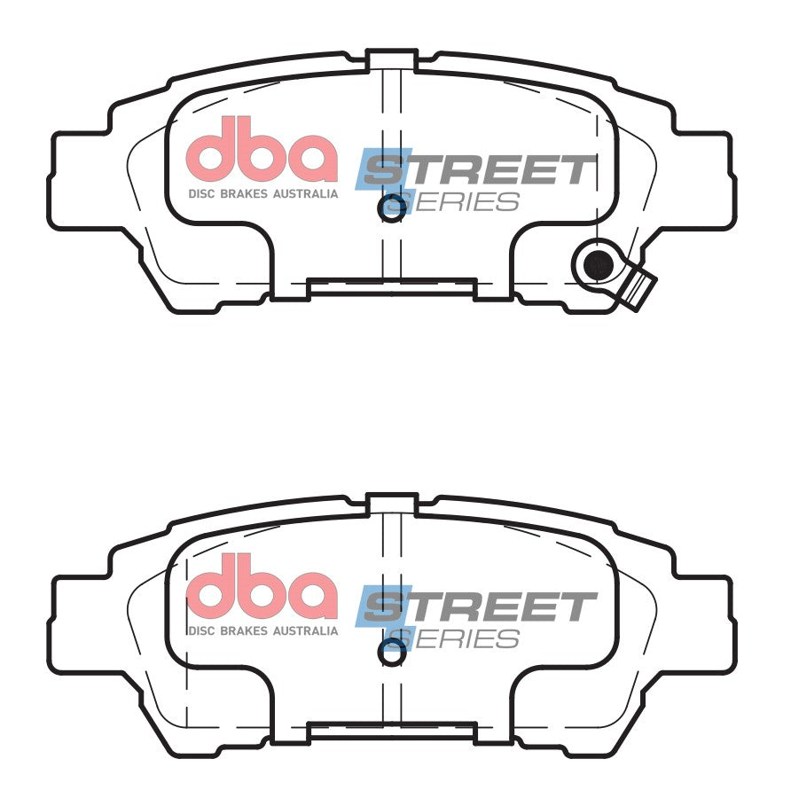 DBA 04-10 Toyota Sienna (Rear Rotor) Street Series Rear Brake Pads - DB1660SS