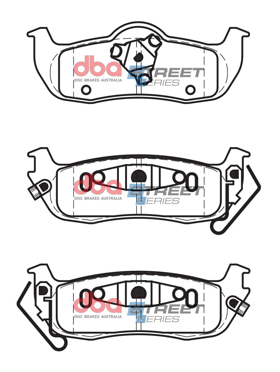 DBA 05-10 Infiniti QX56 Street Series Rear Brake Pads - DB1685SS