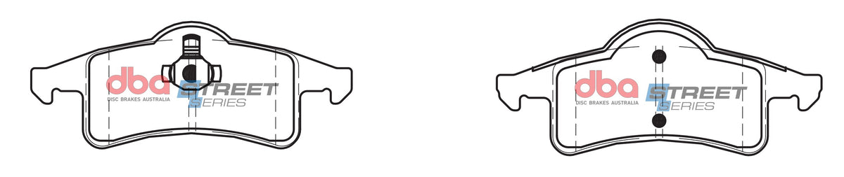 DBA 99-04 Jeep Grand Cherokee Street Series Rear Brake Pads - DB1717SS