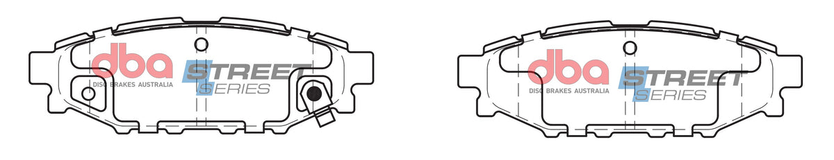 DBA 13-16 Scion FR-S (Solid Rear Rotor) Street Series Rear Brake Pads - DB1803SS