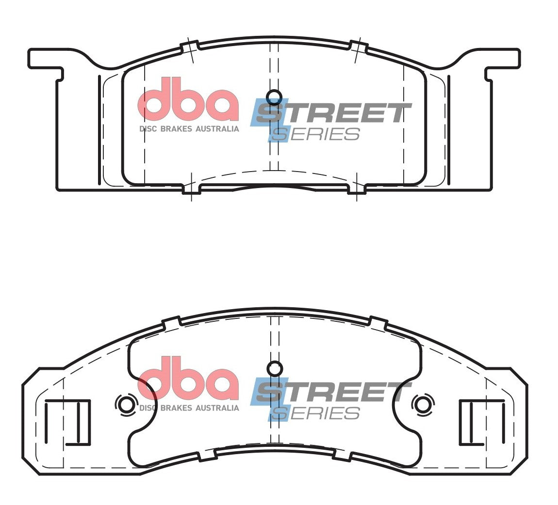 DBA 70-71 Ford Torino Front Street Series Brake Pads - DB1807SS