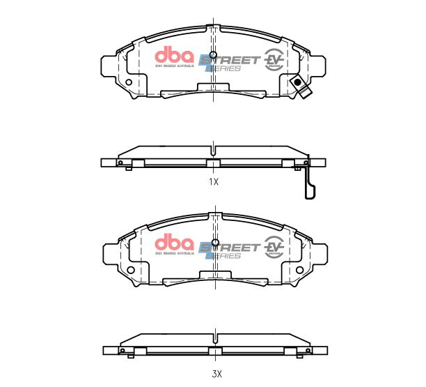 DBA 05-24 Nissan Frontier Front SSEV Street Series Brake Pads - DB1835SSEV