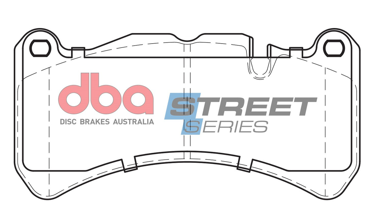 DBA 14-15 Maserati Quattroporte Rear Street Series Brake Pads - DB1845SS