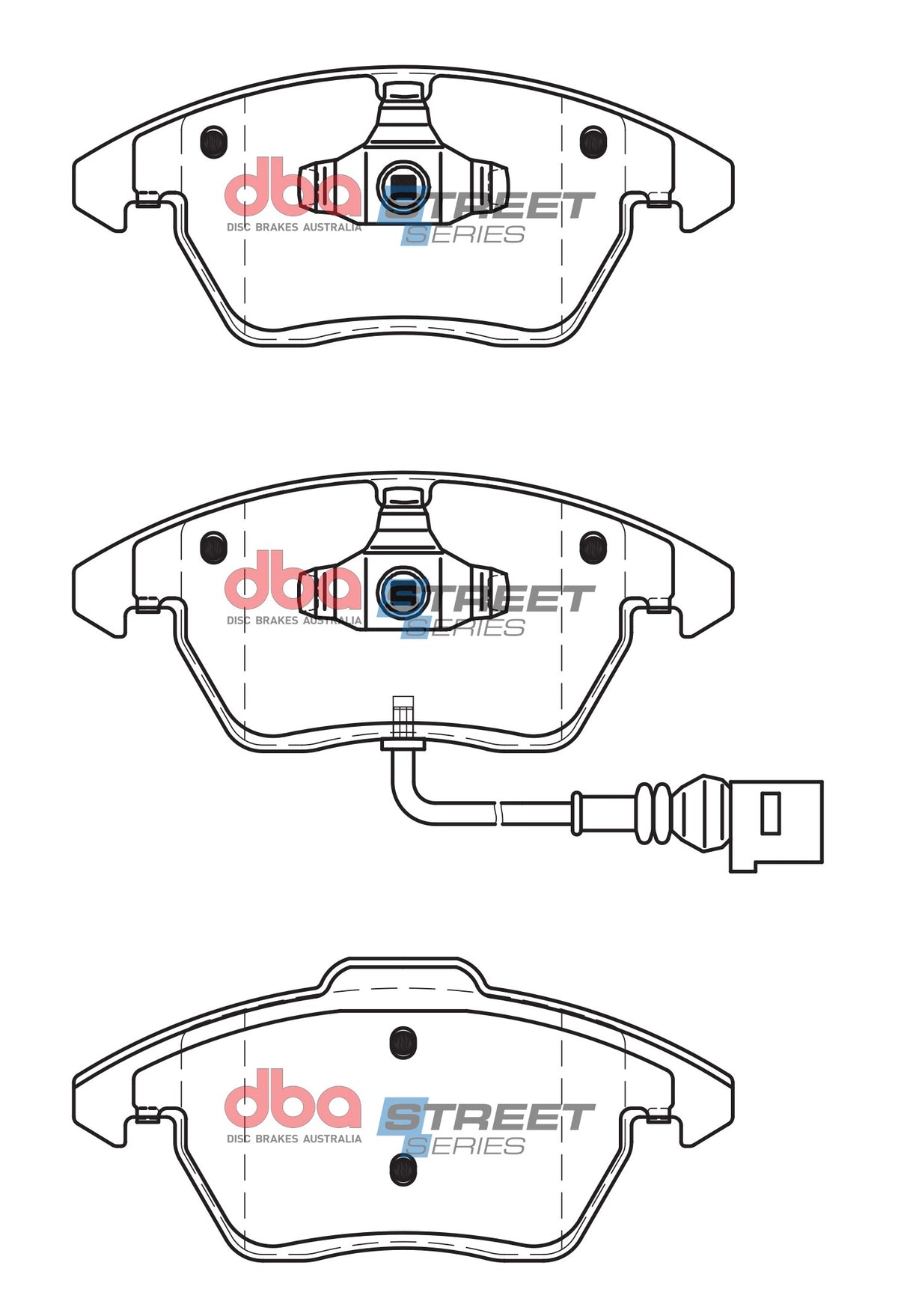 DBA 06-13 Volkswagen GTI (MkV/MkVI) Street Series Front Brake Pads - DB1849SS