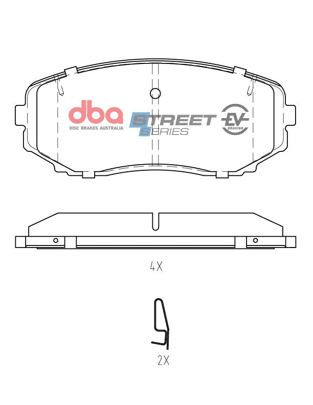 DBA 07-14 Ford Edge AWD Front SSEV Street Series Brake Pads - DB1916SSEV
