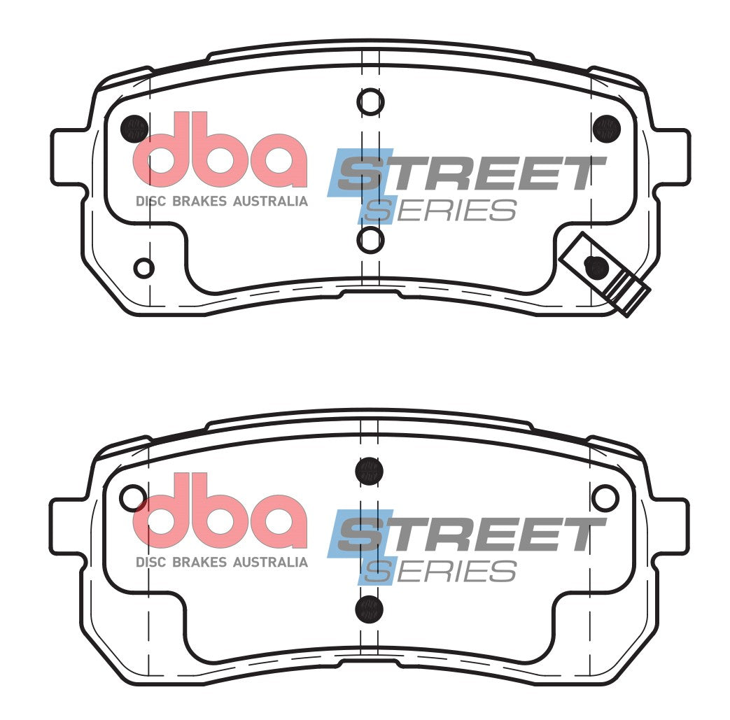 DBA 07-12 Hyundai Veracruz Rear Street Series Brake Pads - DB1957SS