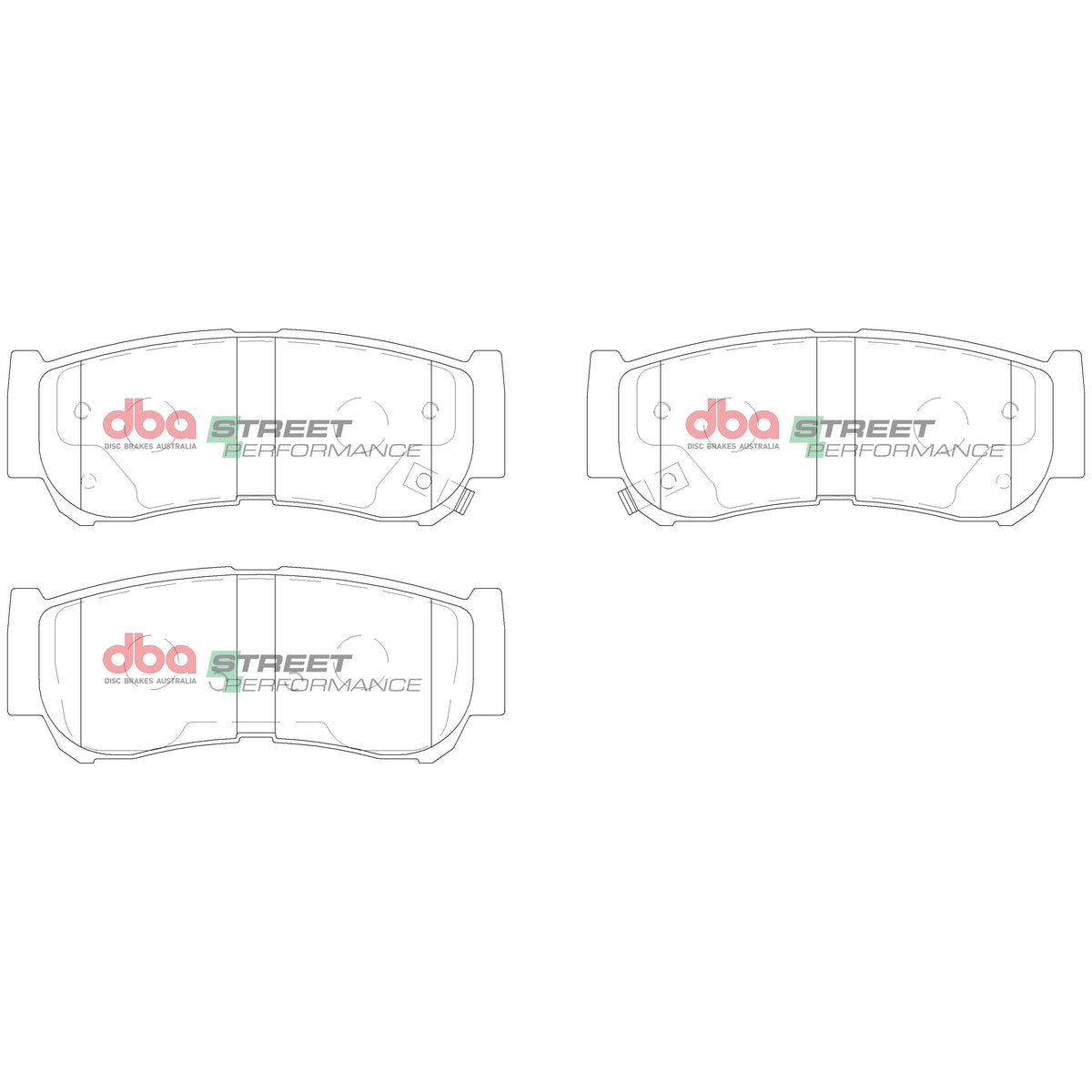 DBA 07-09 Hyundai Santa Fe Rear SP Performance Brake Pads - DB2035SP