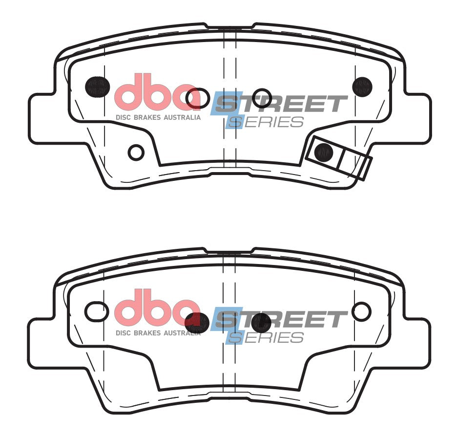 DBA 13-14 Chrysler 200 (340mm Front Rotor) Street Series Front Brake Pads - DB2088SS