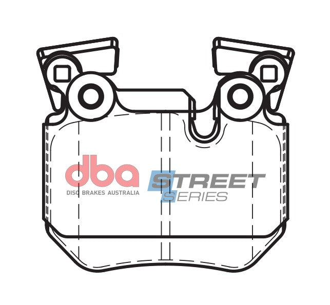 DBA 08-14 BMW 135i Rear Street Series Brake Pads - DB2196SS