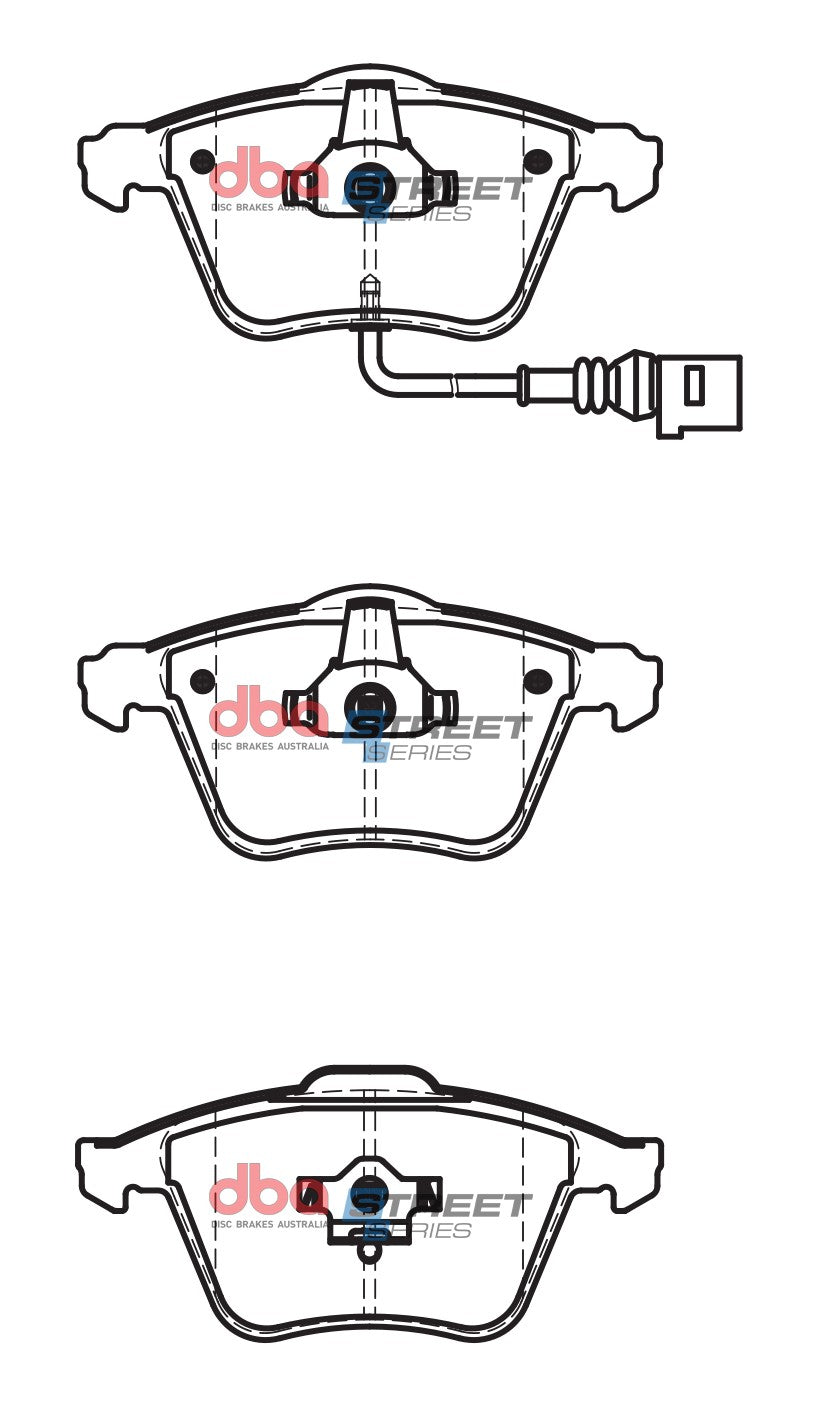 DBA 08-15 Audi TT Quattro Front Street Series Brake Pads - DB2210SS