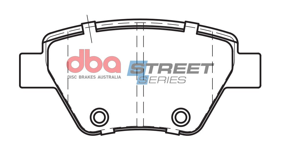 DBA 10-19 Audi A3 FWD Rear Street Series Brake Pads - DB2211SS