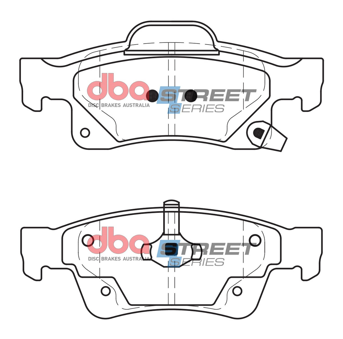 DBA 11-20 Dodge Durango (Solid Rear rotor) Street Series Rear Brake Pads - DB2217SS