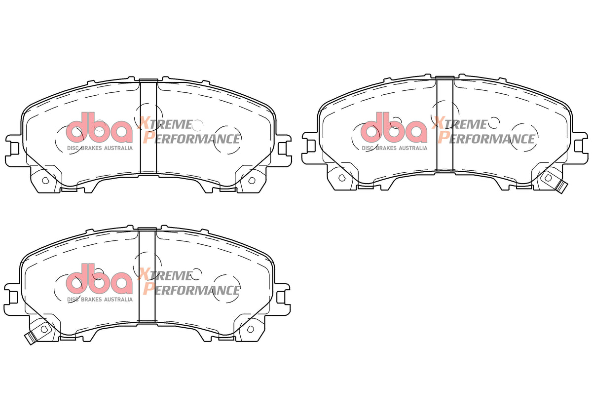 DBA 14-19 Infiniti Q50 (Base & Premium Incl Hybrid) XP Performance Front Brake Pads - DB2341XP