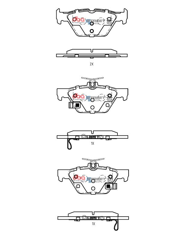 DBA 19-21 Subaru Ascent Rear SSEV Street Series Brake Pads - DB2398SSEV